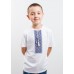 Embroidered t-shirt with short sleeves "Colours" blue/white